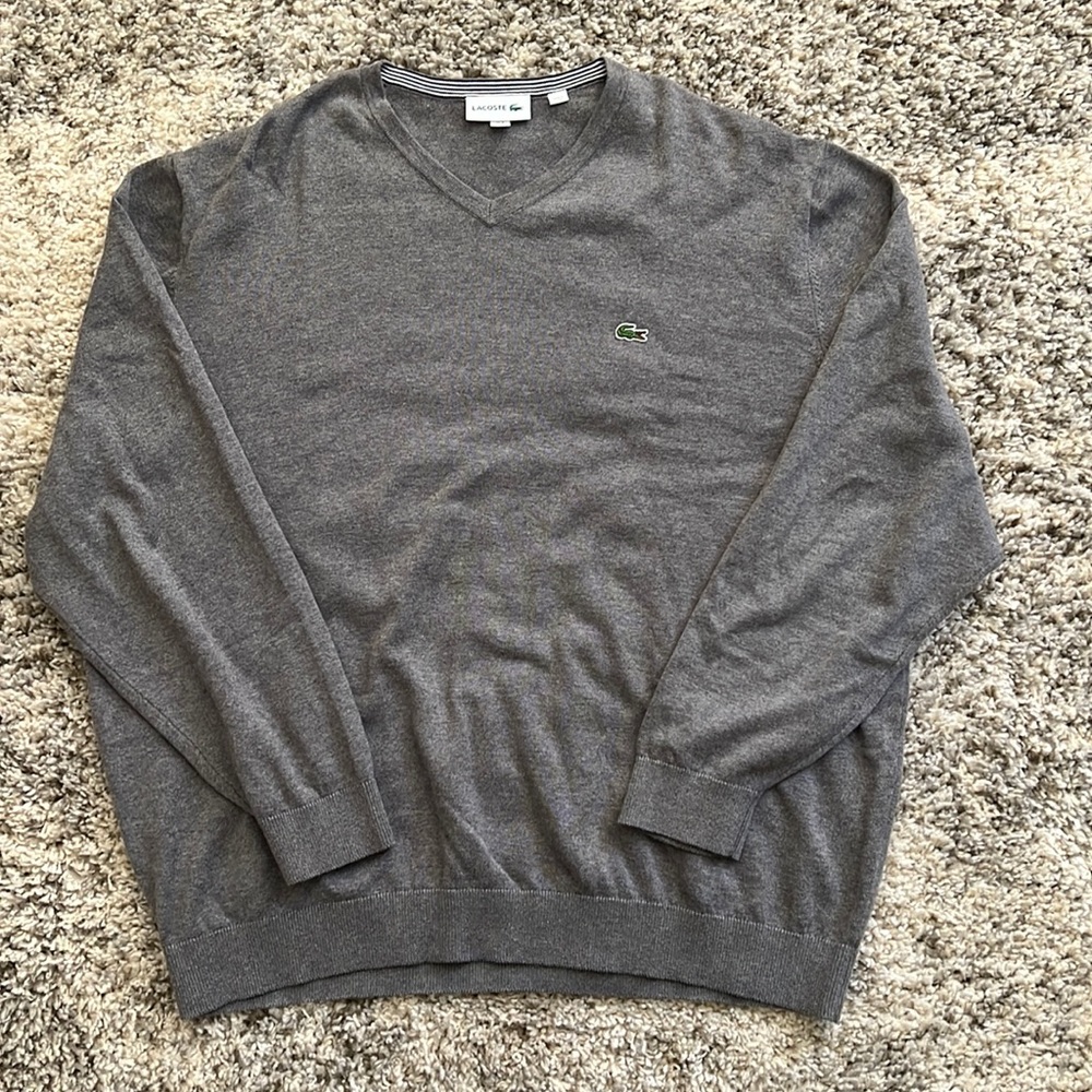 Men Lacoste V-Neck sweater